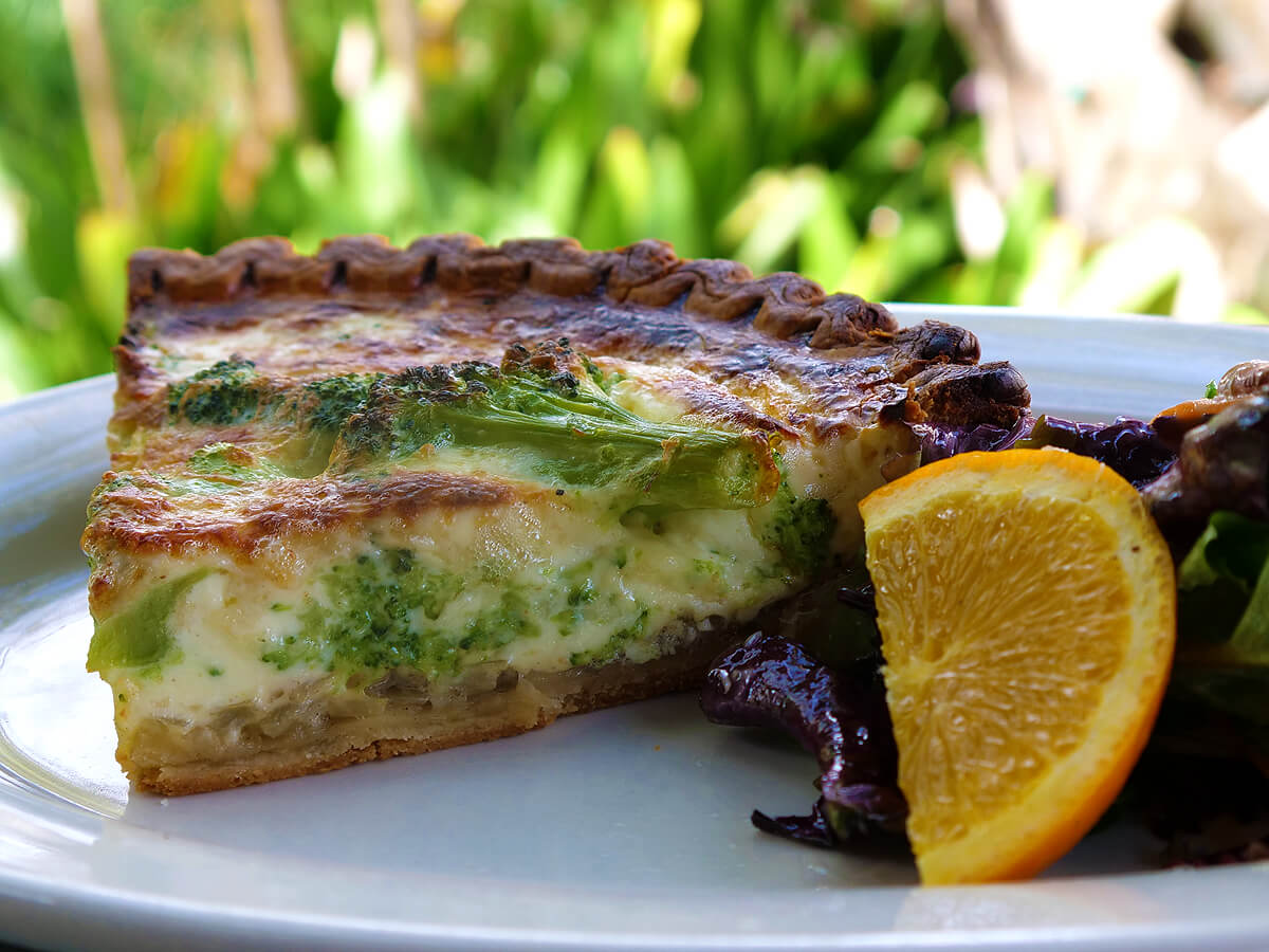 Cafe Degas Vegetarian Quiche